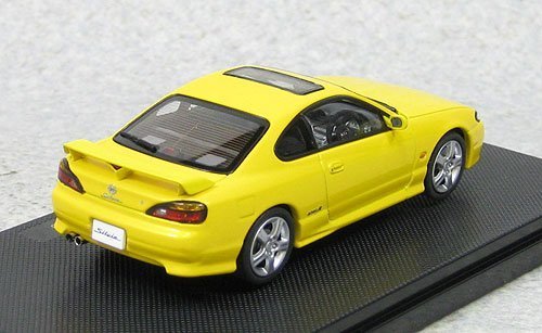 Model Car Ebbro 1/43 fits Nissan SILVIA spec-R S15 1999 (Yellow